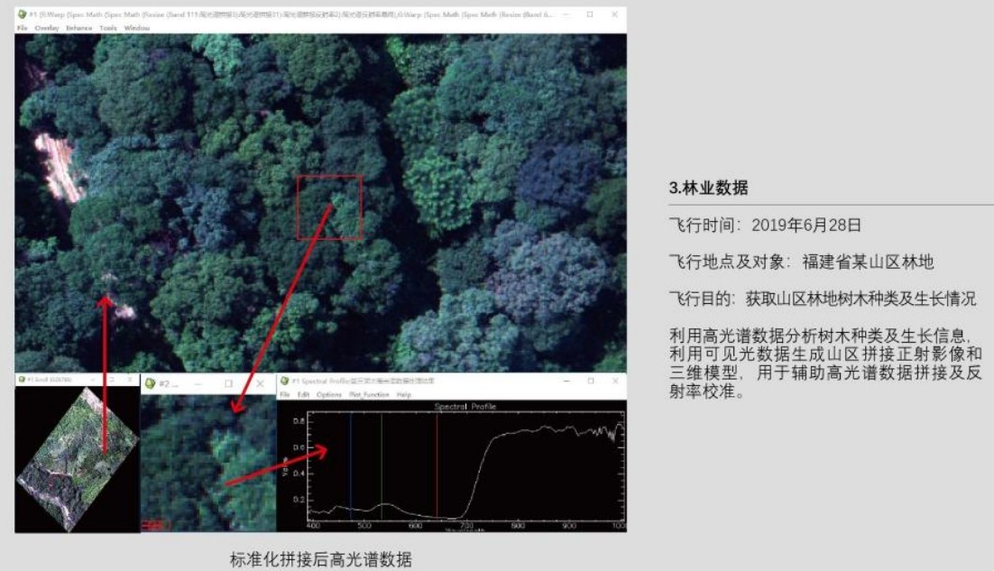 机载高光谱相机用于森林病虫害防治监测